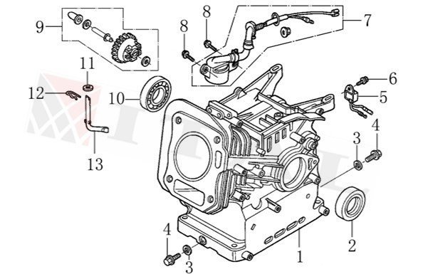 ITL-RULMAN 6205 DİZEL170 KARTER KAPAK TARAFI