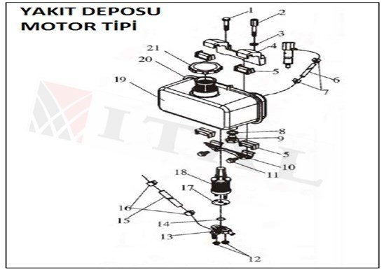 ITL-YAKIT HORTUMU DİZEL 170/178/186