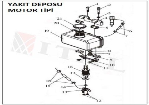 ITL-YAKIT HORTUMU DİZEL 170/178/186