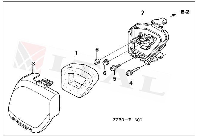 ITL-HAVA FİLTRE YATAĞI HON. GX35