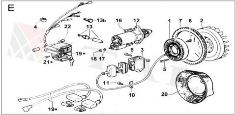 ITL-MARŞ SETİ KOMPLE DİZEL 12 HP KM500