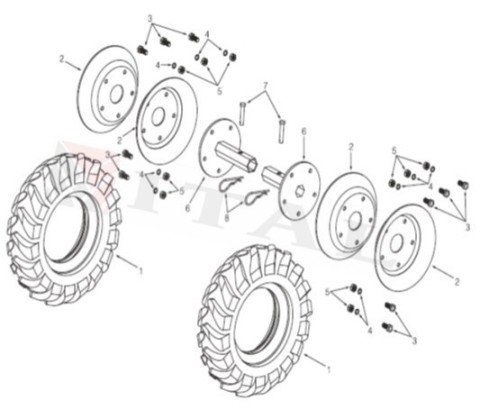 ITL-TEKERLEK AKS MİLİ 32MM HYUNDAI DİZEL ÇAPA HC105