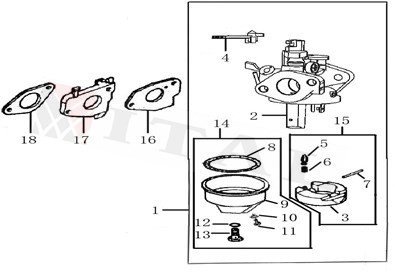 ITL-KARBÜRATÖR TASI ALT CONTASI LC G240/G270/G340/390F