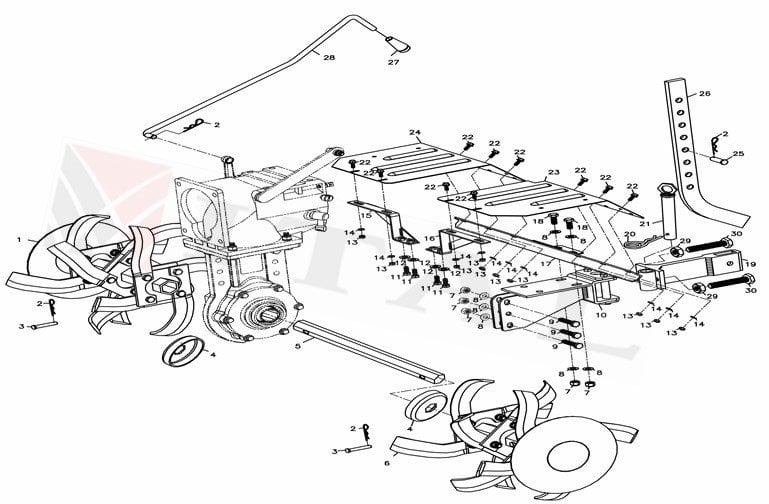 ITL-ÇAPA BIÇAĞI LC1350 TAKIM KOMPLE