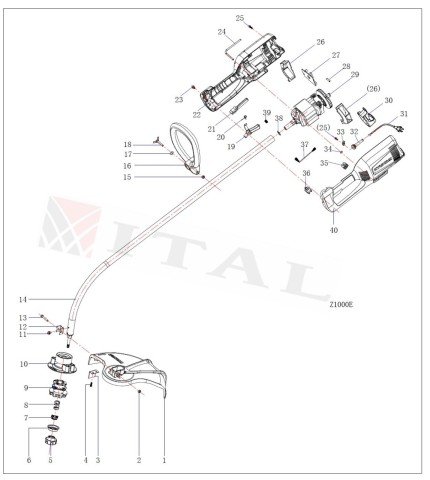 ITL-BAŞLIK KAPAĞI HZ1000 ELEKTRİKLİ TIRPAN