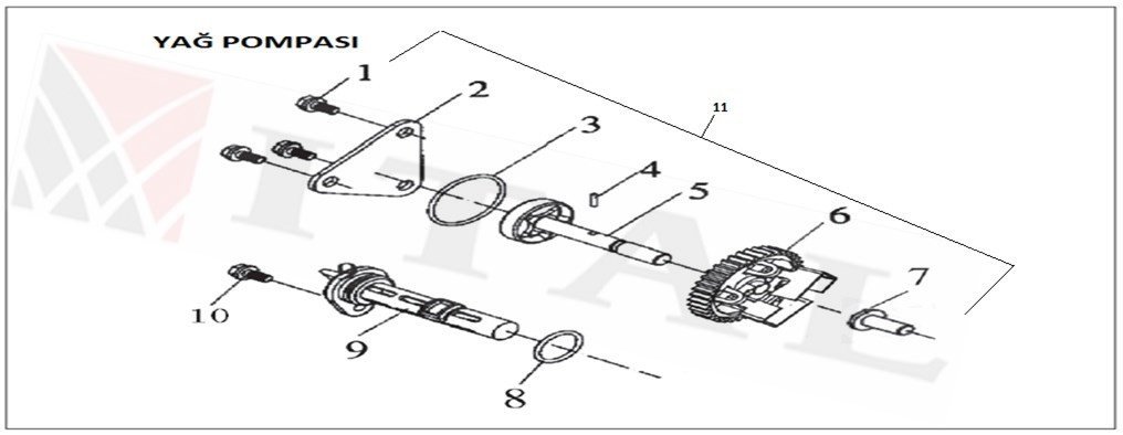 ITL-REGÜLATÖR DİŞLİSİ DİZEL 170F