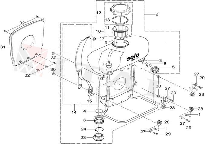 ITL-SIRT SÜNGERİ SOLO 423PORT