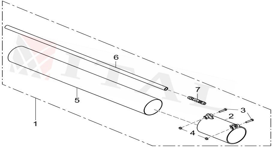 ITL-UZATMA BORUSU TAKIM 60 CM SOLO 423