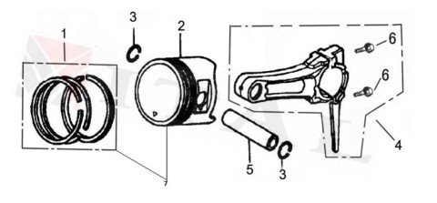 ITL-PİSTON TAKIM LC G420F 15HP STANDART 90MM