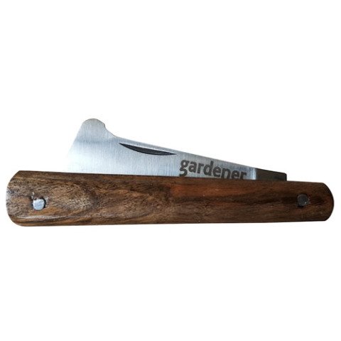 Gardener 10120 Ceviz Saplı Karbon Çelik Çok Amaçlı Aşı Bıçağı Aşı Çakısı