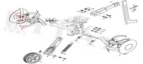 ITL-ÇAPA BIÇAĞI LC400 SAĞ KOMPLE
