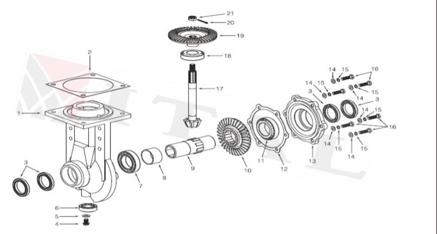 ITL-FREZE ÜST DİŞLİSİ HYUNDAI DİZEL ÇAPA HC105/135