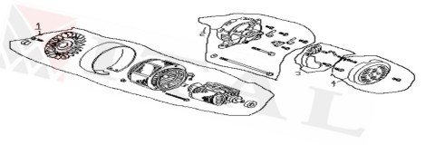 ITL-ALTERNATÖR HHD3500 KOMPLE