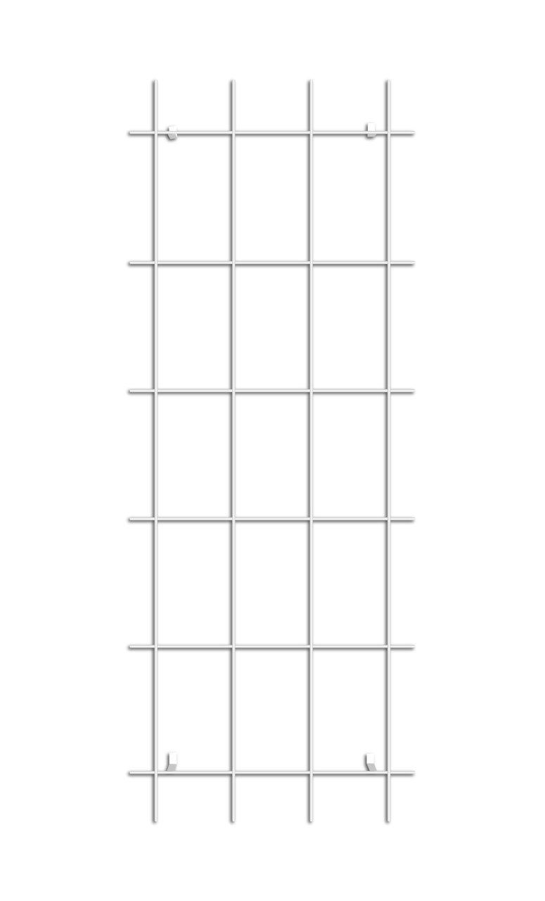 Gardener 73060 Sarmaşık Bitkilere Özel Metal Tırmanma Kafesi  - Beyaz 150cm X 60cm