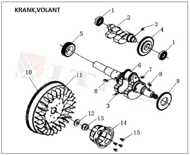 ITL-VOLANT SOMUNU DİZEL 170/178
