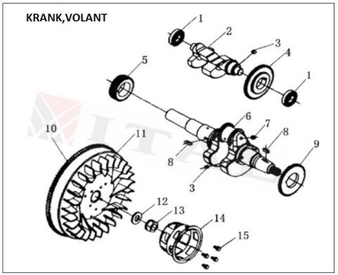 ITL-VOLANT SOMUNU DİZEL 170/178