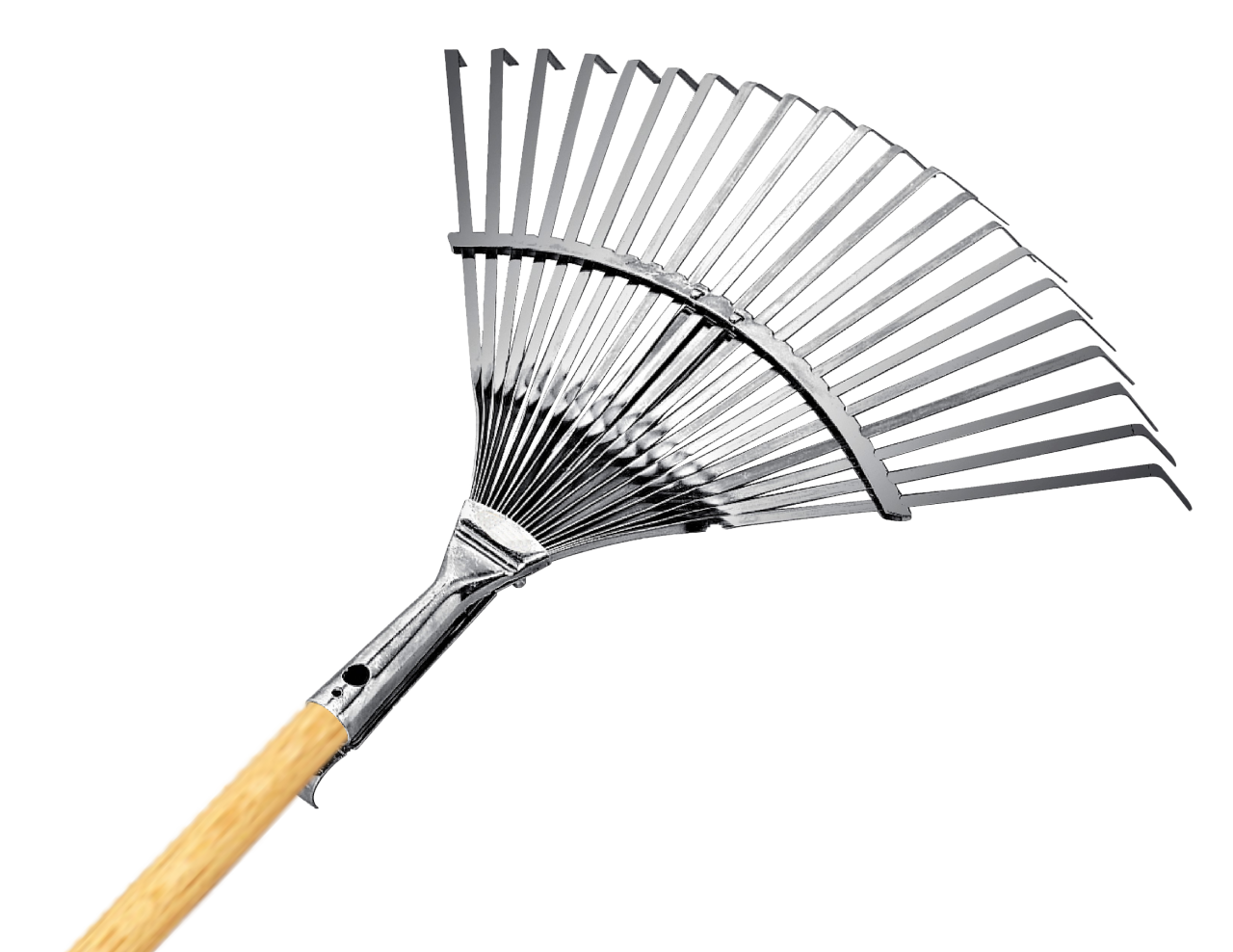 Gardener 10733 Ahşap Saplı, Ayarlı Metal Çim ve Yaprak Toplama Tırmığı