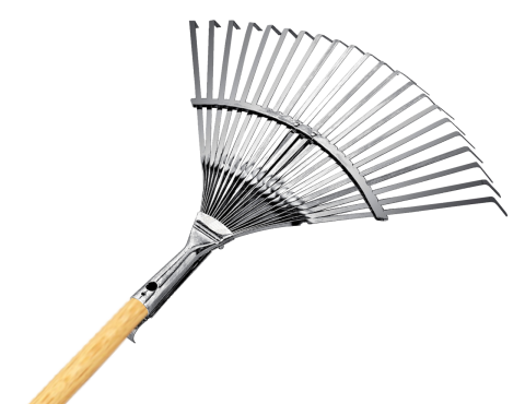 Gardener 10733 Ahşap Saplı, Ayarlı Metal Çim ve Yaprak Toplama Tırmığı