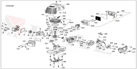 ITL-STARTER KOVANI CG/BG 430/520/HYX55/HYX56 METAL TIR