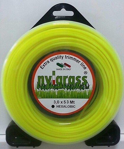 NYLGRASS 6 KÖŞE BEYAZ 3.0mm 53mt MİSİNA