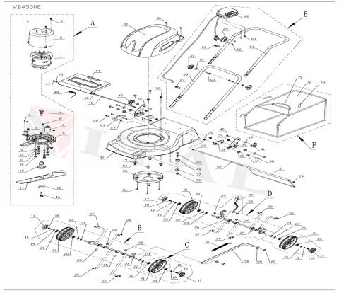 ITL-MOTOR ÜST KAPAĞI WB453HE