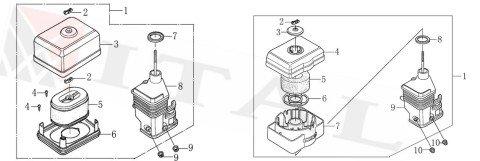 ITL-HAVA FİLTRE ÜST KAPAĞI LC G160/G200F KURU TİP