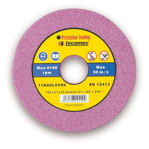 TECOMEC ZİNCİR BİLEME DİSKİ 105x22x3.2mm 91-3/25 / ORMAN AKSESUARI ZİNCİR BİLEME MAKİNESİ / BİLEME TAŞI / 01005006