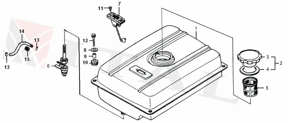 ITL-BENZİN HORTUMU LC3800/5000/6500/8000DC/5GFD-1