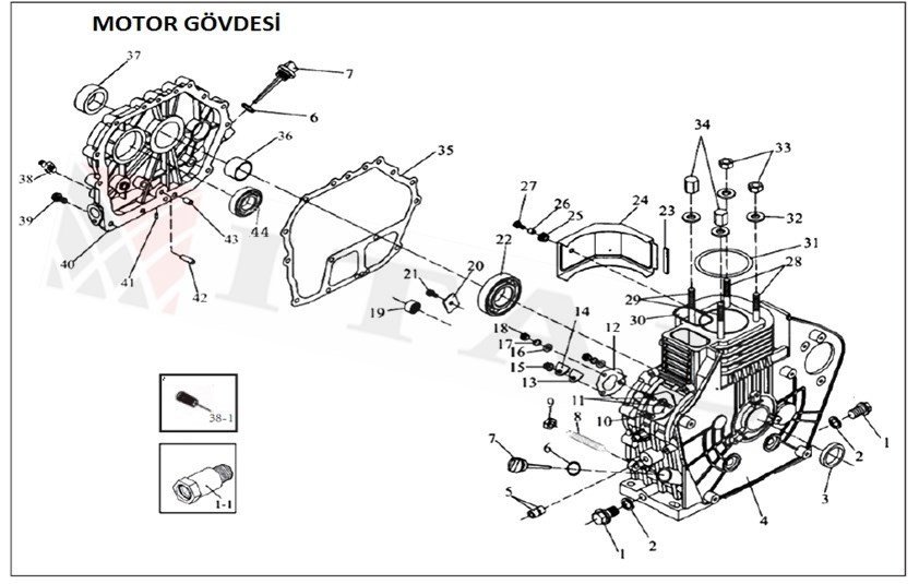 ITL-YAĞ SEVİYE ÇUBUĞU DİZEL 170/178F