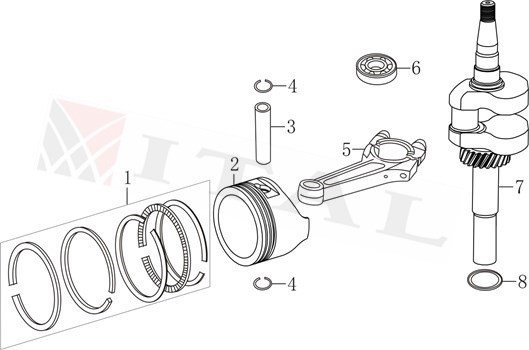 ITL-KRANK LC1P61FA/1P65FA ÇİM BİÇME 4-5 HP