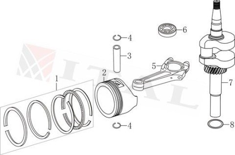 ITL-KRANK LC1P61FA/1P65FA ÇİM BİÇME 4-5 HP