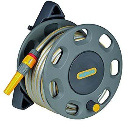 Hozelock 2422H Duvara Monte 15 m Hortumlu 30 m Kapasiteli Hortum Toplama Sarma Makara Seti