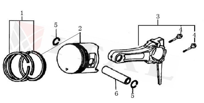 ITL-PİSTON TAKIM LC G240F STANDART 73MM