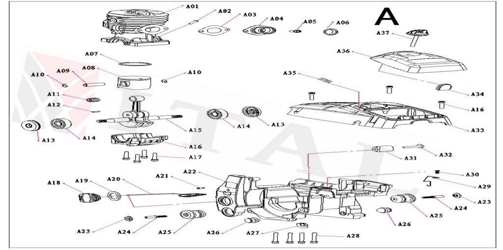ITL-PİSTON HYUNDAI HMT450/IMT45/HMT500 41MM