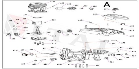ITL-PİSTON HYUNDAI HMT450/IMT45/HMT500 41MM