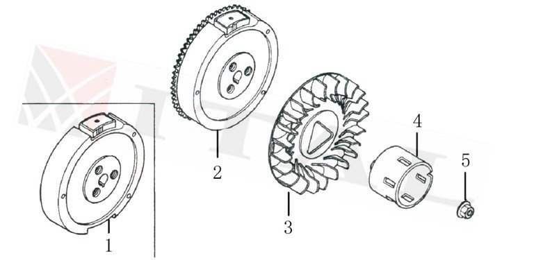ITL-VOLANT LC G340FDA/G390FDA/G420FDA marşlı