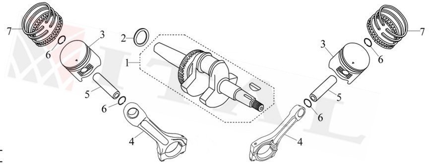 ITL-PİSTON TAKIM LC2V78F-1 20 HP 78MM