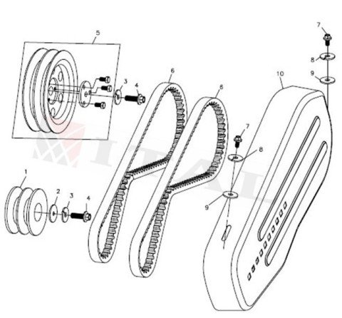 ITL-ÇAPA KAYIŞI LC750 (17X980)