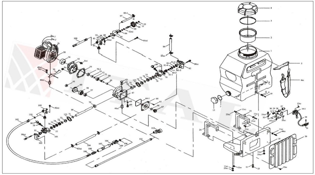 ITL-MOTOR ŞASESİ HYUNDAI İLAÇLAMA 900/768