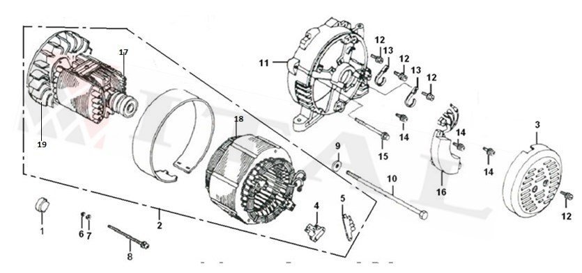 ITL-STATOR LC8000DDC-1 TRİFAZE