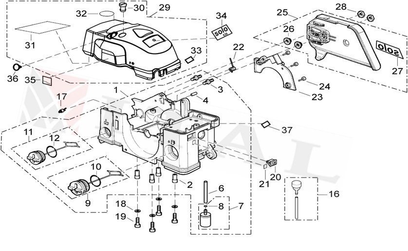 ITL-DEPO KAPAĞI YAĞ SOLO 636/643/646/652/656