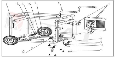 ITL-ŞASE ALT SABİT AYAK OJ-7500B