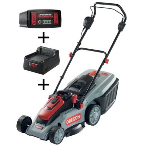 OREGON LM300 AKÜLÜ ÇİM BİÇME MAK.+ 4.0 Ah+C600 / AKÜLÜ ÇİM BİÇME MAKİNESİ / İTMELİ / 581684