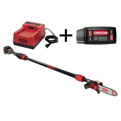 OREGON PS250 ŞARJ.YÜK.DAL BUD.TES.+ 6.0 Ah+C750 / AKÜLÜ MOTORLU YÜKSEK DAL BUDAMA TESTERESİ / TELESKOPİK / 586644