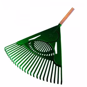 Raco 53726 Ahşap Saplı Plastik Çim ve Yaprak Toplama Tırmığı 60 CM