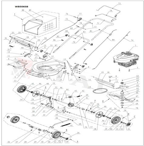 ITL-MOTOR ALT FLANŞI WB506SB