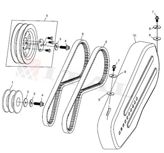 ITL-ÇAPA KAYIŞ MAKARASI LC750 KÜÇÜK