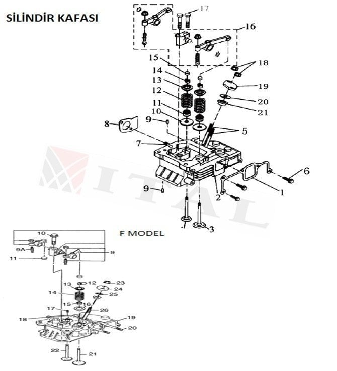 ITL-SUBAP YAĞ KEÇESİ DİZEL 186