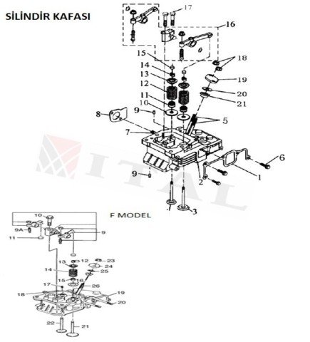 ITL-SUBAP YAĞ KEÇESİ DİZEL 186
