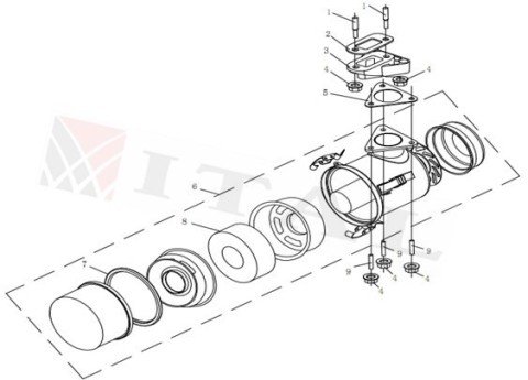 ITL-HAVA FİLTRESİ DİZEL 178F/186 YAĞLI TİP (ÜÇ VİDALI)